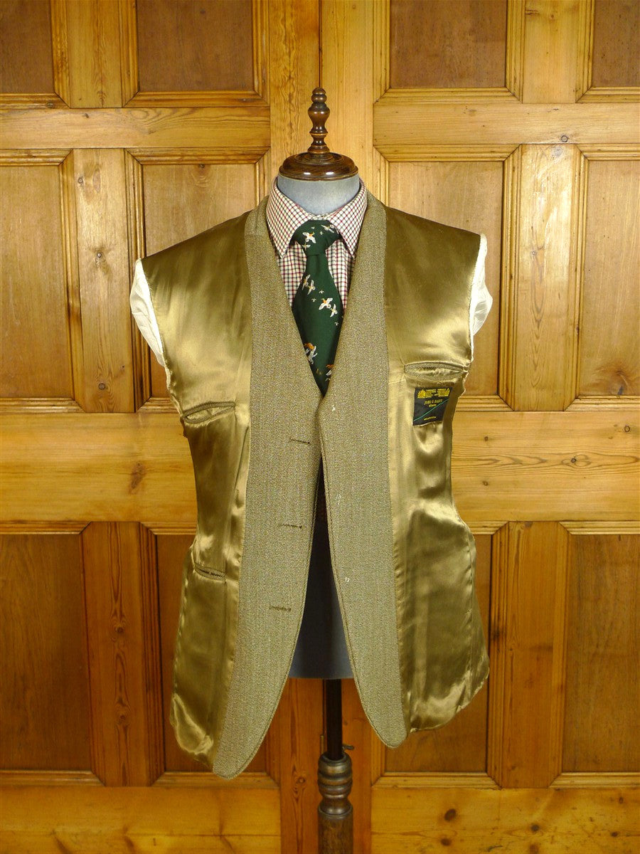25/0688 john g hardy heavyweight green keepers tweed jacket 43-44 regular