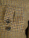 25/0706V hackett new w/tags brown gun check tweed field coat overcoat w/ detachable liner (rrp £750) various sizes - last few
