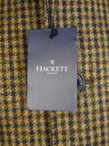 25/0706V hackett new w/tags brown gun check tweed field coat overcoat w/ detachable liner (rrp £750) various sizes - last few