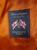 25/0706V hackett new w/tags brown gun check tweed field coat overcoat w/ detachable liner (rrp £750) various sizes - last few