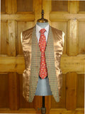 25/0687 vintage redmayne heavyweight gun check tweed jacket w/ ghillie collar 37-38 short