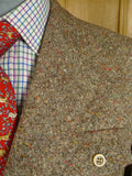 25/0691 wonderful vintage british light brown donegal weave tweed gamekeeper jacket 38-39 short