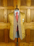 25/0691 wonderful vintage british light brown donegal weave tweed gamekeeper jacket 38-39 short