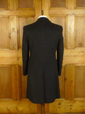 25/0703 immaculate genuine vintage grey crombie wool overcoat 38-39