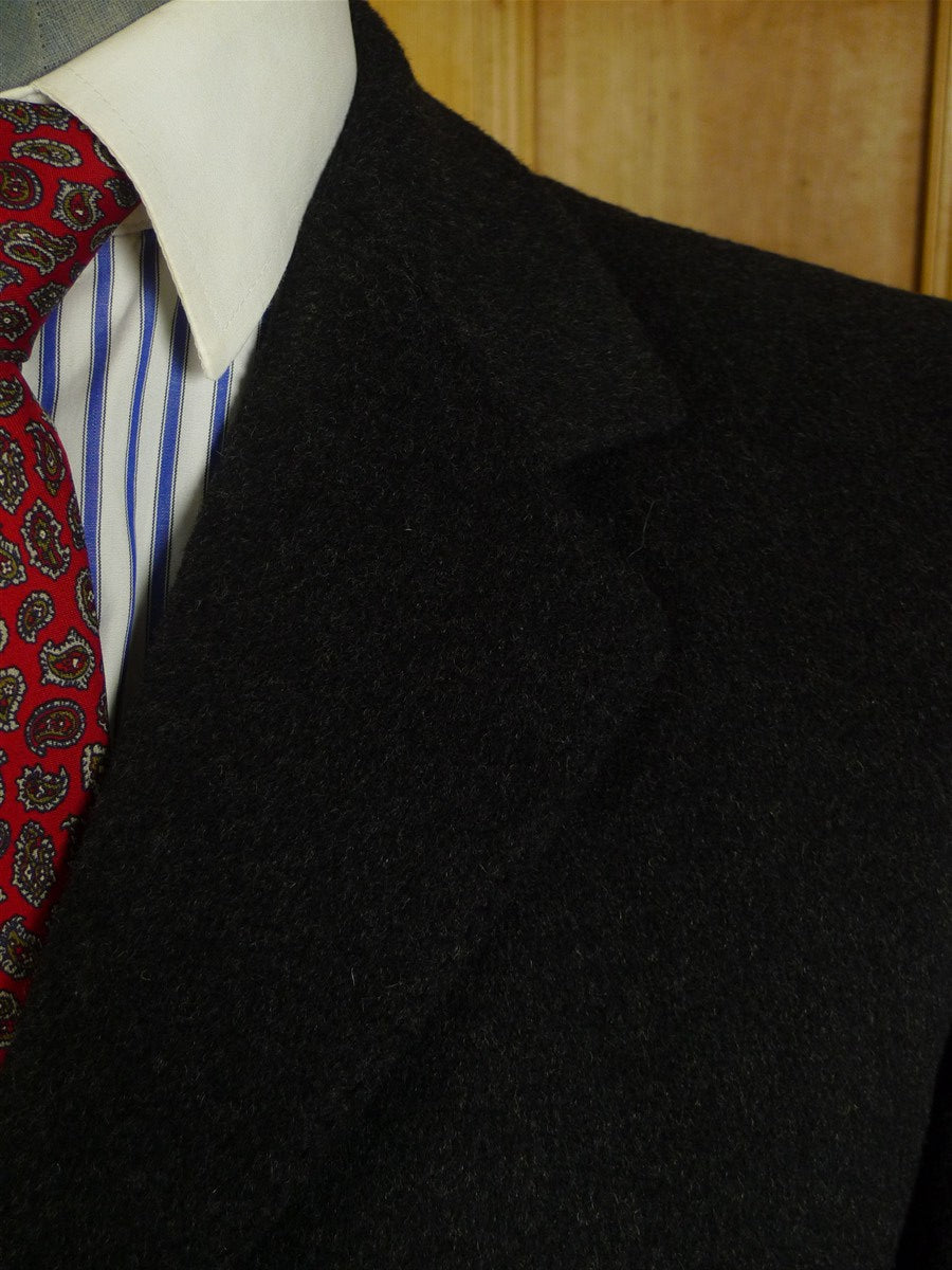25/0703 immaculate genuine vintage grey crombie wool overcoat 38-39