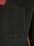25/0703 immaculate genuine vintage grey crombie wool overcoat 38-39
