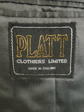 25/0703 immaculate genuine vintage grey crombie wool overcoat 38-39
