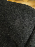25/0704 near immaculate genuine crombie grey full-length fly-front wool overcoat coat 41-42