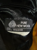 25/0704 near immaculate genuine crombie grey full-length fly-front wool overcoat coat 41-42