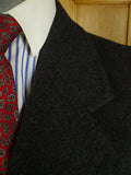 25/0702 immaculate genuine vintage heavyweight grey herringbone crombie wool overcoat 44-46