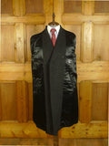 25/0702 immaculate genuine vintage heavyweight grey herringbone crombie wool overcoat 44-46