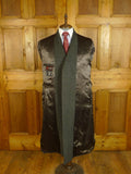 25/0701 immaculate genuine 1950s 1960s vintage extra-heavyweight grey crombie wool overcoat w/ gauntlet cuff 41-43