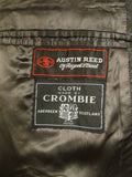 25/0701 immaculate genuine 1950s 1960s vintage extra-heavyweight grey crombie wool overcoat w/ gauntlet cuff 41-43