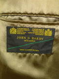 25/0683 immaculate john g hardy stone venetian wool covert coat overcoat 46
