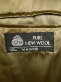 25/0683 immaculate john g hardy stone venetian wool covert coat overcoat 46