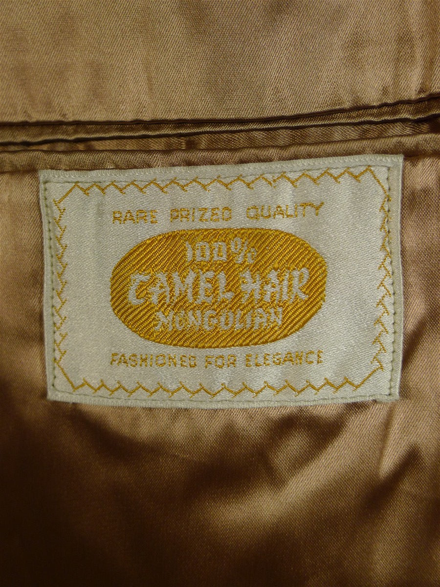 25/0685 vintage 100% camelhair polo coat overcoat 42