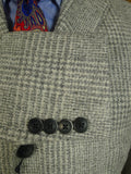 25/0686 new w/tags hackett light grey boucle glen check unlined coat overcoat 38 regular