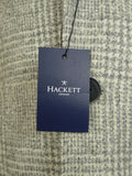 25/0686 new w/tags hackett light grey boucle glen check unlined coat overcoat 38 regular
