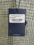 25/0686 new w/tags hackett light grey boucle glen check unlined coat overcoat 38 regular