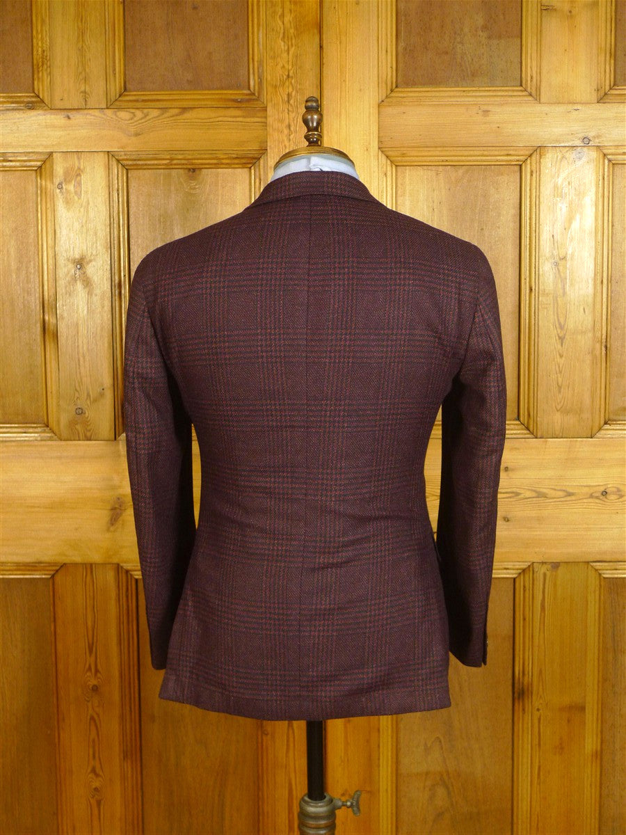 25/0695 new w/tags hackett no.14 savile row loro piana capolovoro wool & silk tweed sports jacket blazer (rrp £600) 38 short