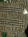 25/0710 vintage austin reed cue by tommy nutter glen check 1 button tweed sports jacket blazer 40 regular