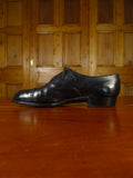25/0736 vintage john lobb black calf leather oxford brogue trim shoe uk 10