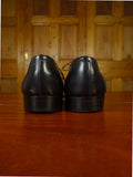 25/0736 vintage john lobb black calf leather oxford brogue trim shoe uk 10