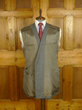 25/0733 vintage 1984 anderson & sheppard savile row bespoke grey d/b pin-stripe worsted suit 46 extra long