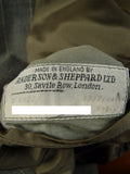 25/0733 vintage 1984 anderson & sheppard savile row bespoke grey d/b pin-stripe worsted suit 46 extra long