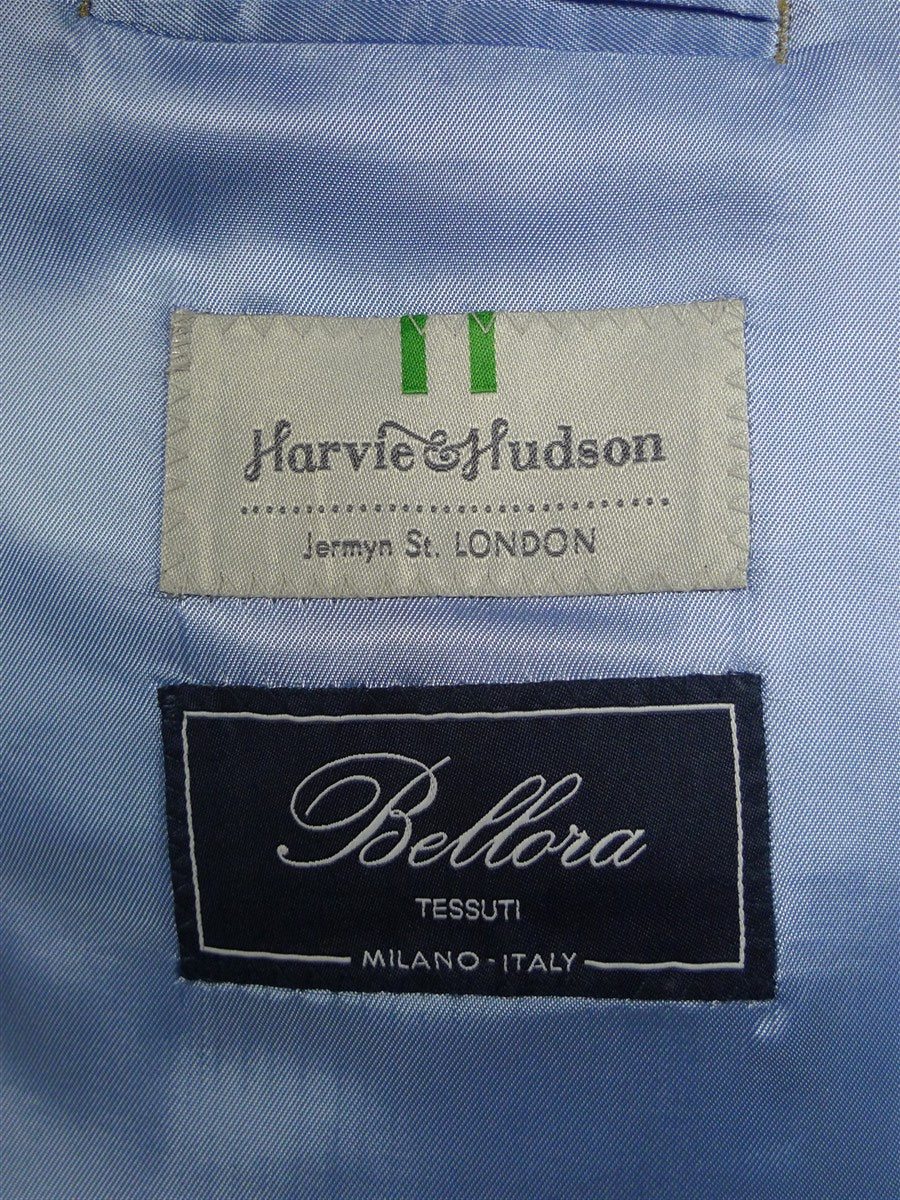25/0708 harvie & hudson jermyn st italian linen sports jacket blazer 46 long
