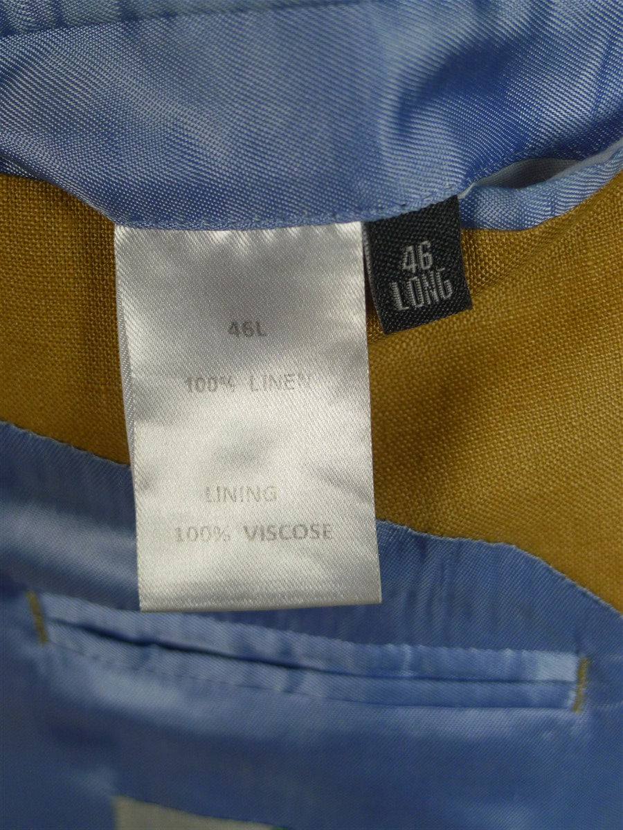 25/0708 harvie & hudson jermyn st italian linen sports jacket blazer 46 long