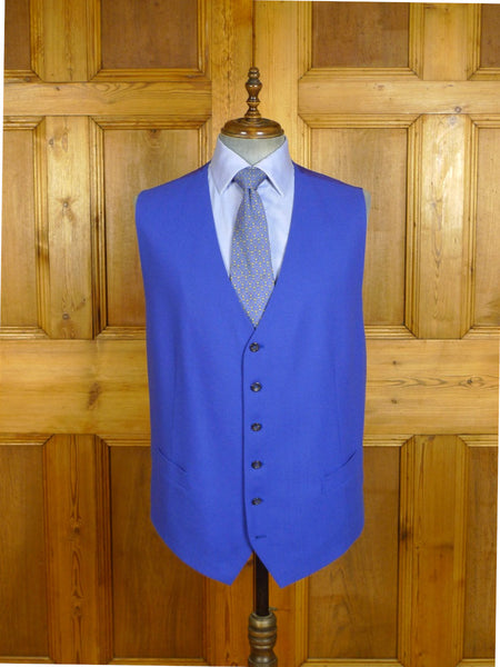 25/0729 hk bespoke tailored indigo blue morning waistcoat for royal ascot 53 regular