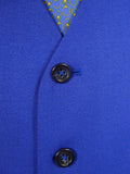 25/0729 hk bespoke tailored indigo blue morning waistcoat for royal ascot 53 regular