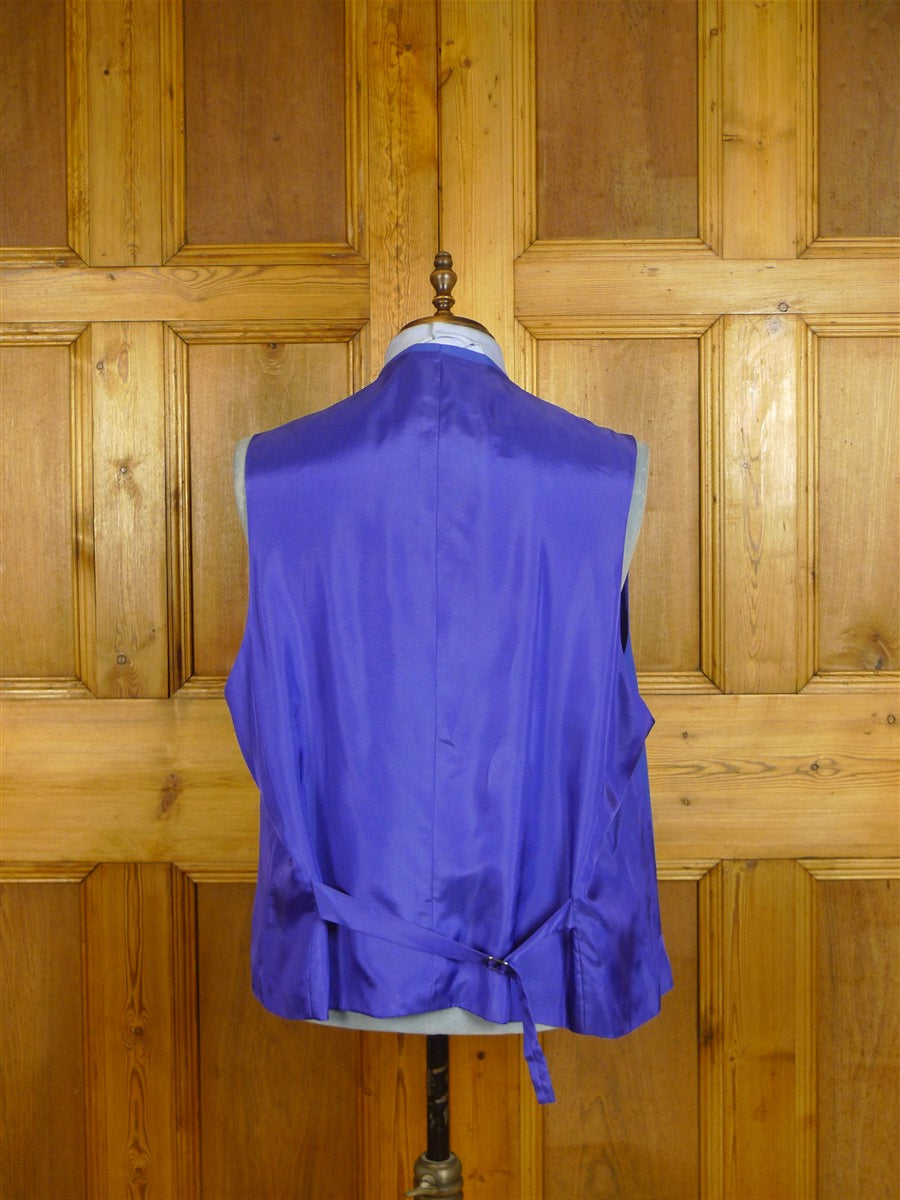 25/0729 hk bespoke tailored indigo blue morning waistcoat for royal ascot 53 regular