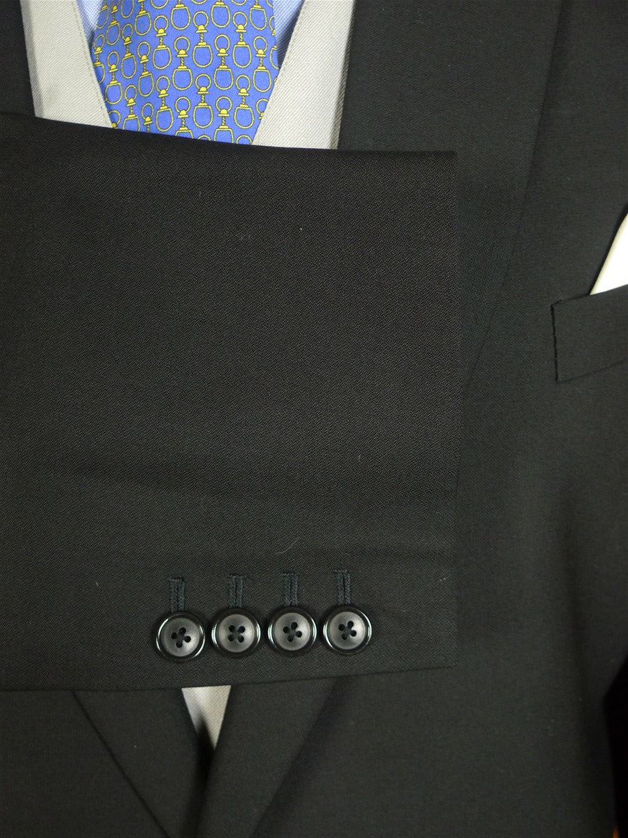 25/0731 immaculate hk bespoke tailored black worsted morning coat 52-53 long