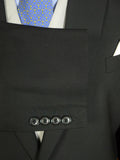 25/0731 immaculate hk bespoke tailored black worsted morning coat 52-53 long