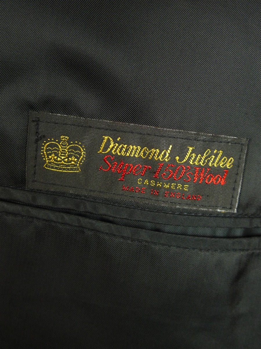 25/0731 immaculate hk bespoke tailored black worsted morning coat 52-53 long