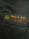 25/0731 immaculate hk bespoke tailored black worsted morning coat 52-53 long