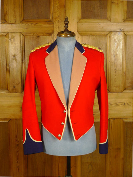 25/0738 meyer & mortimer vintage 1983 savile row bespoke british army officers mess dress jacket w/ lacings 40 short to regular