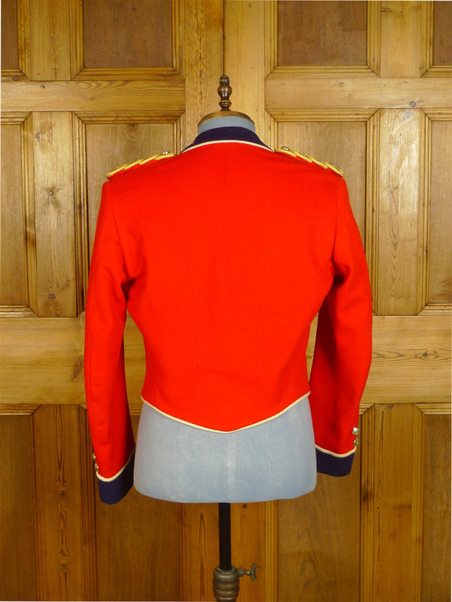 25/0738 meyer & mortimer vintage 1983 savile row bespoke british army officers mess dress jacket w/ lacings 40 short to regular