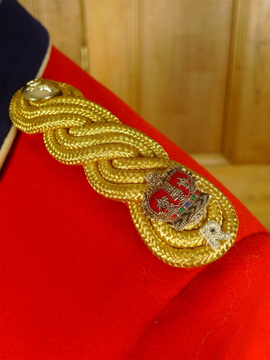 25/0738 meyer & mortimer vintage 1983 savile row bespoke british army officers mess dress jacket w/ lacings 40 short to regular