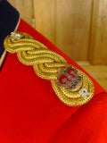 25/0738 meyer & mortimer vintage 1983 savile row bespoke british army officers mess dress jacket w/ lacings 40 short to regular