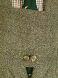 25/0739 vintage british donegal weave patch pocket tweed jacket for goodwood revival 40 short