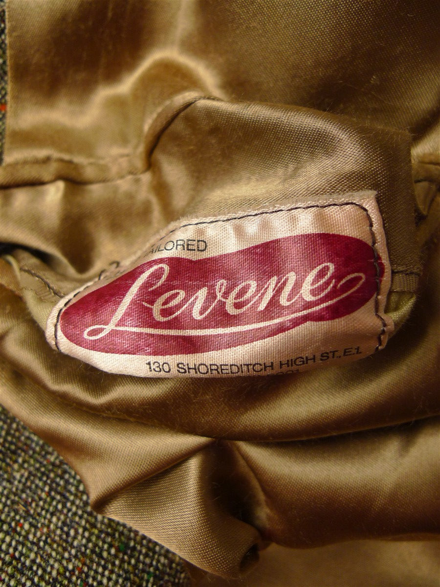 25/0739 vintage british donegal weave patch pocket tweed jacket for goodwood revival 40 short