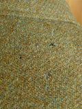 25/0741 wonderful vintage green harris tweed jacket for goodwood revival 39-40 short to regular