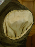25/0741 wonderful vintage green harris tweed jacket for goodwood revival 39-40 short to regular
