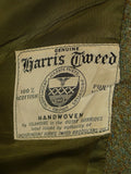 25/0741 wonderful vintage green harris tweed jacket for goodwood revival 39-40 short to regular