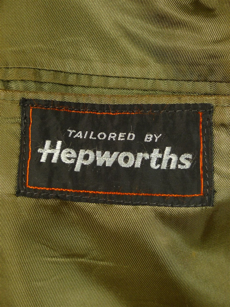 25/0741 wonderful vintage green harris tweed jacket for goodwood revival 39-40 short to regular