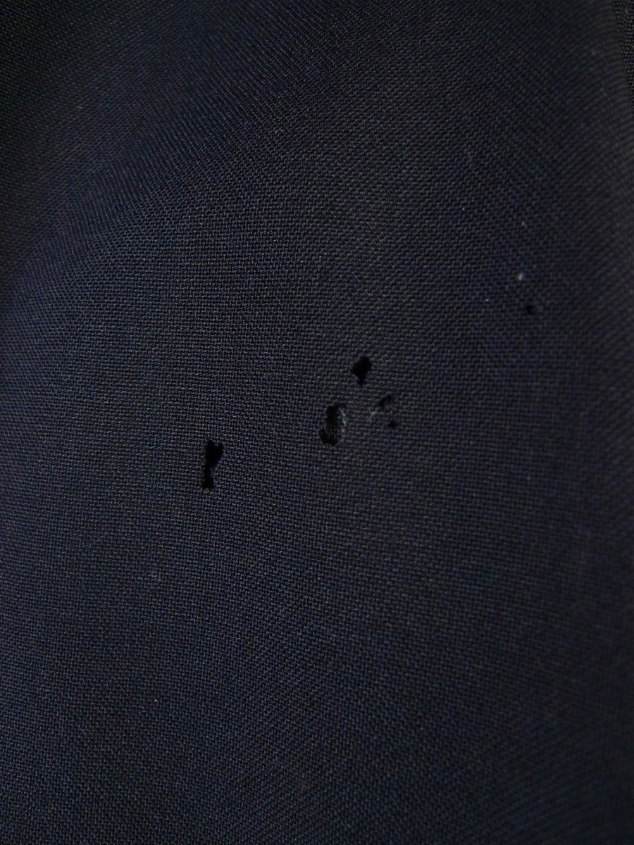 25/0936 vintage anderson & sheppard savile row bespoke midnight blue mohair evening trouser for restoration 42 long