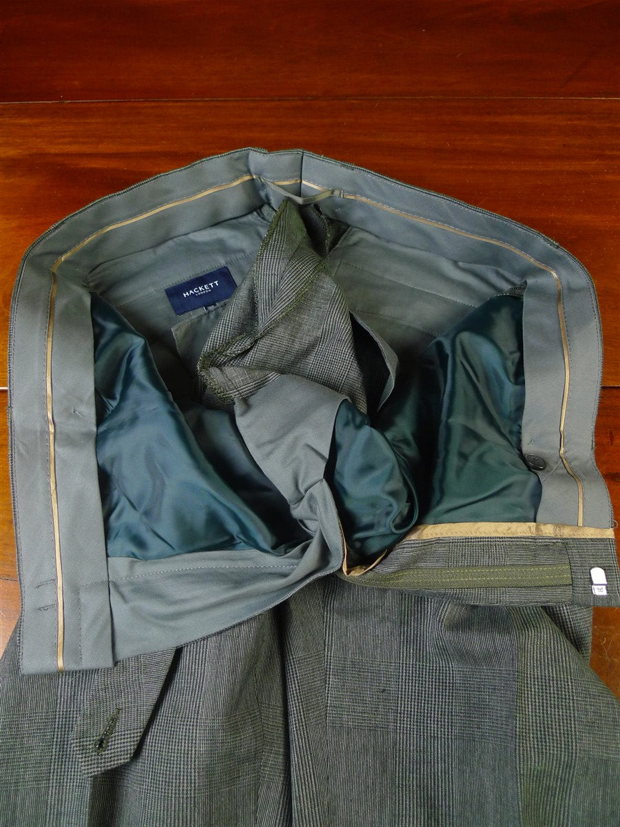 25/0757V new w/tags hackett london grey glen check tropical wool suit ...